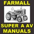 Thumbnail IH Farmall Super A & Super AV Tractor Operator Owner User Manual - DOWNLOAD