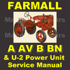 Thumbnail IH FARMALL A, AV, B, BN & U-2 Power Unit Repair SERVICE MANUAL - DOWNLOAD