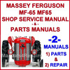 Thumbnail Massey Ferguson MF 65 Tractor Service Manual & Parts Manual -2- Manuals - DOWNLOAD