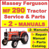 Thumbnail Massey Ferguson MF290 Tractor Service Manual & Parts Manual -2- Manuals - DOWNLOAD