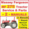 Thumbnail Massey Ferguson MF275 Tractor Service Manual & Parts Manual -2- Manuals - DOWNLOAD