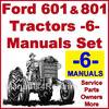 Thumbnail Ford 601 801 Tractor SERVICE, PARTS Catalog, OWNERS Manual -6- Manuals - DOWNLOAD Thumbnail Ford 601 801 Tractor SERVICE, PARTS Catalog, OWNERS Manual -6- Manuals - DOWNLOAD
