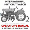 Thumbnail IH International 144T Cultivator Operators Owner Instruction Manual  - DOWNLOAD