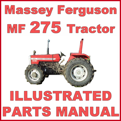 Product picture Massey Ferguson MF275 275 Tractor Illustrated Parts Manual Catalog - #1 DOWNLOAD