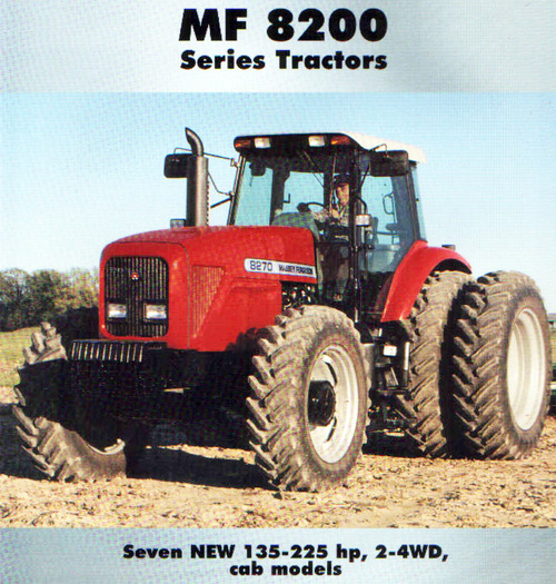 Product picture Massey Ferguson MF8200 Series 8210, 8220, 8240, 8250, 8260, 8270, 8280, Xtra Tractors SERVICE Workshop MANUAL - DOWNLOAD