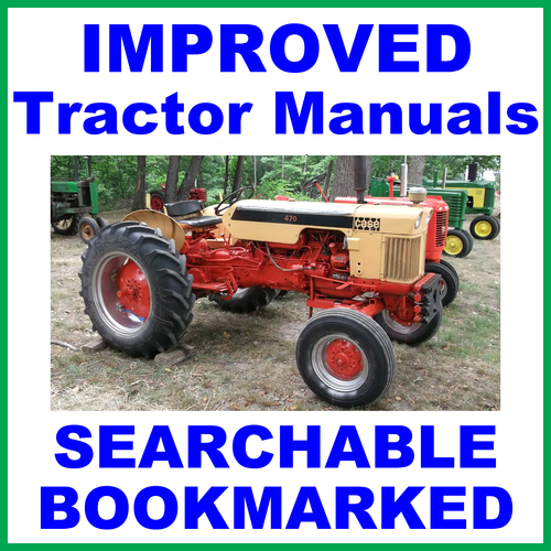 Product picture Collection of 2 files - Case 470 570 Tractor FACTORY Repair Service Manual & Operators Manual - DOWNLOAD