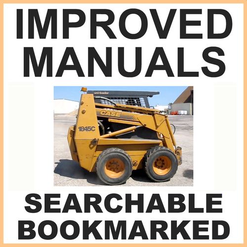 Product picture Collection of 2 files - Case 1845C Skid Steer Loader Service Repair Manual & Illustrated Parts Manual - IMPROVED - DOWNLOAD