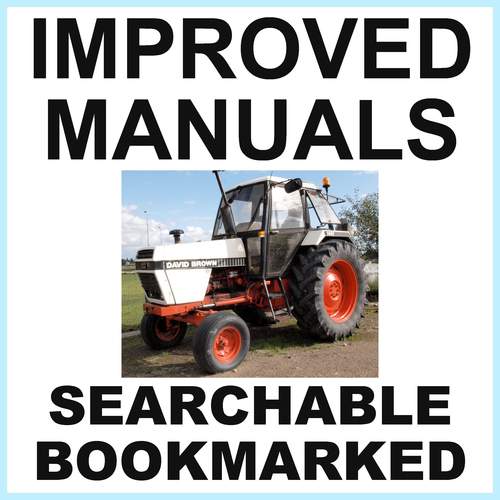 Product picture Case David Brown Factory 1490 Tractor Operators Owner Instruction Manual - IMPROVED - DOWNLOAD