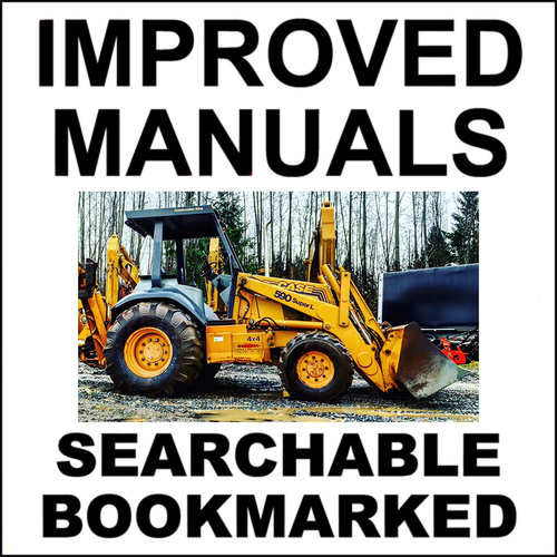 Product picture Collection of 2 files - Case 590 Super L 590SL Service Repair Manual & Operators Manual - IMPROVED - DOWNLOAD