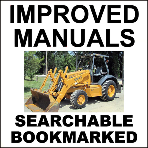 Product picture Collection of 4 files: Case 570LXT Loader Landscaper Service Manual & Operators & Engine Repair & Parts Manuals - DOWNLOAD