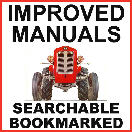 Product picture Massey-Ferguson Mf35 Diesel Petrol V.O. L.O. Engine Tractor Operator Manual - IMPROVED - DOWNLOAD