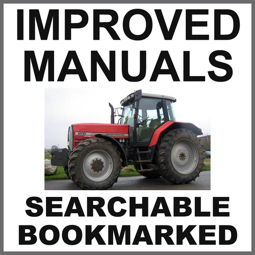 Product picture Collection of 3 files: Massey Ferguson 8110 Tractor Service Manual & Parts Catalog & Operator Manual - DOWNLOAD